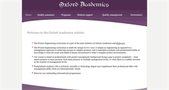 Desktop Screenshot of oxford-academics.info